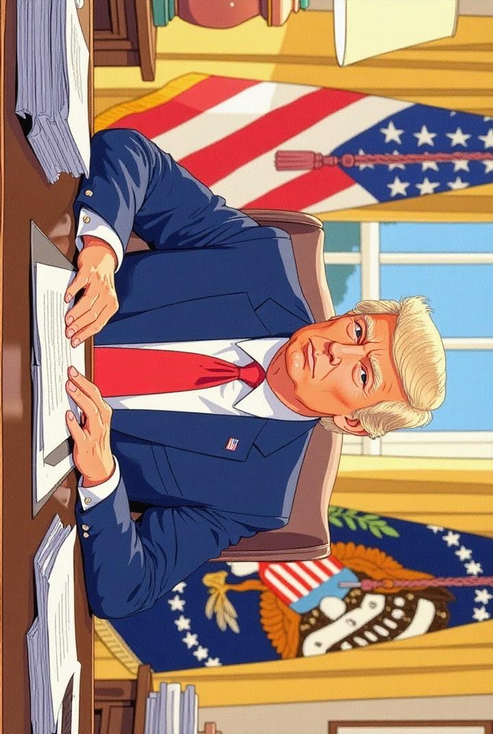 Il presidente Trump nello Studio Ovale
