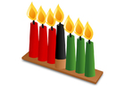 immagini Kwanzaa - candele