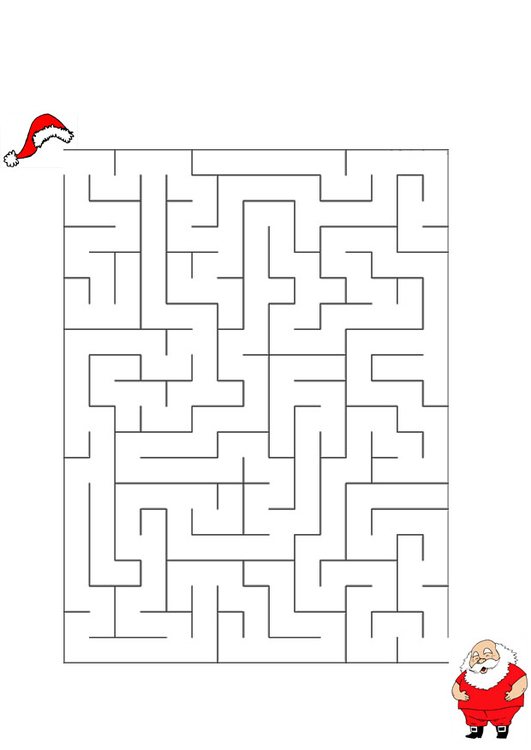 immagine labirinto - Babbo Natale