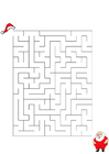 immagini labirinto - Babbo Natale