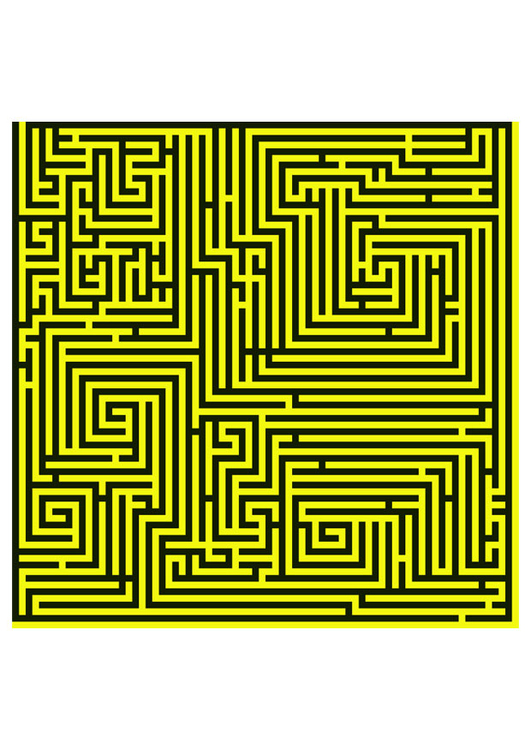 immagine labirinto - giallo