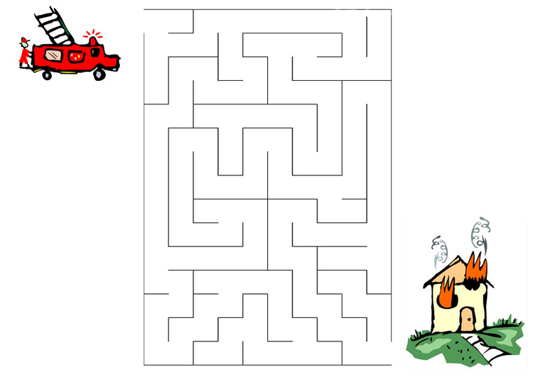 immagine labirinto - pompiere