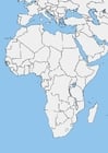 immagini mappa in bianco dell'Africa