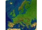 mappa rilievi Europa