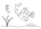 Disegno da colorare mare