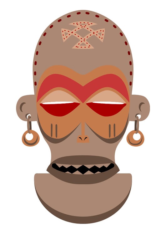 immagine Maschera africana - Zaire - Angola