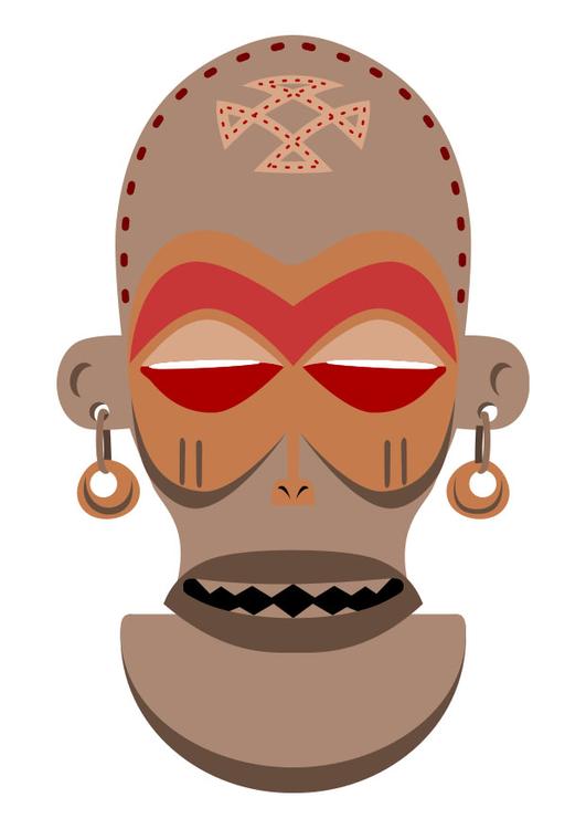 Maschera africana - Zaire - Angola