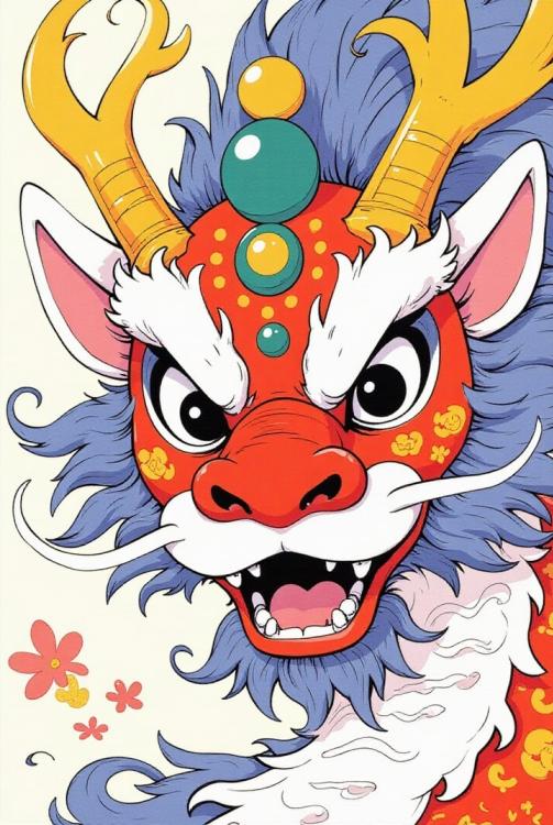 Maschera di drago dalla Cina