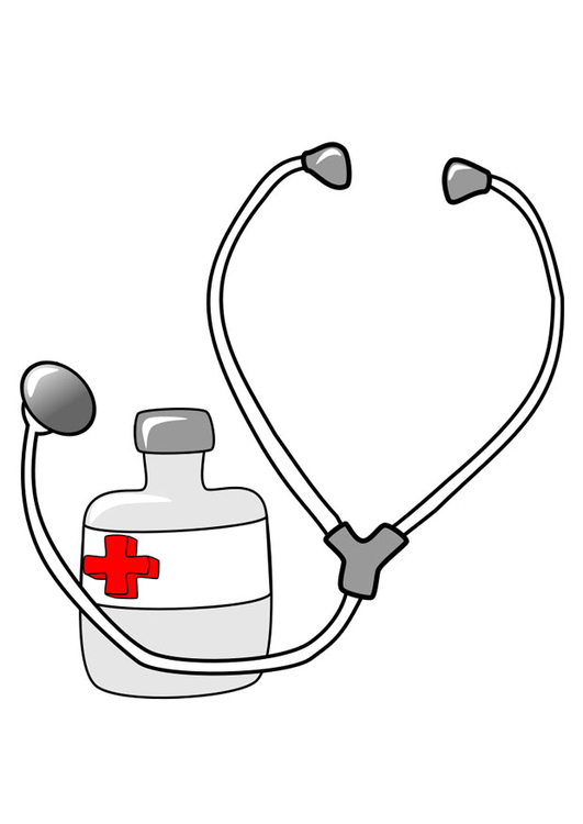 immagine medicine e stetoscopio