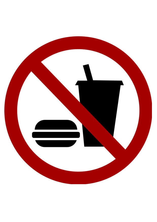 immagine non mangiare e non bere
