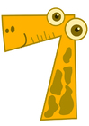 immagini numero - 7 giraffa