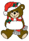 immagine orso natalizio