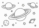 Disegno da colorare pianeti