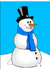 immagine pupazzo di neve