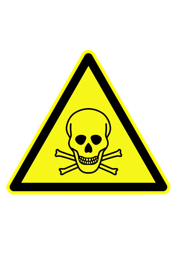 immagine segnale di pericolo - sostanze tossiche