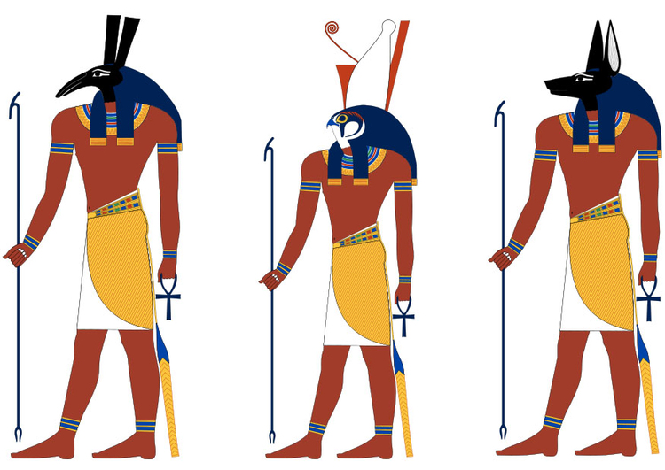 immagine Set, Horus e Anubis