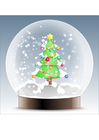 sfera con neve