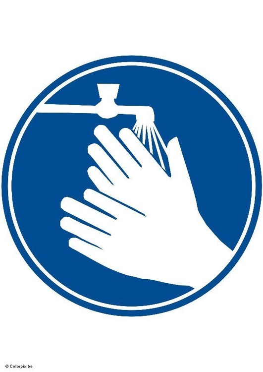 immagine si prega di lavarsi le mani