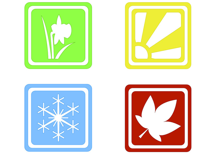 immagine simboli delle stagioni