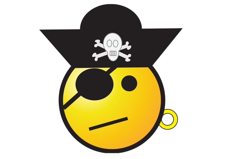 immagine smiley pirata