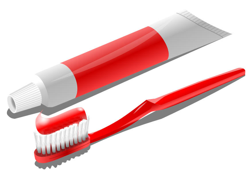 immagine spazzolino da denti e dentifricio