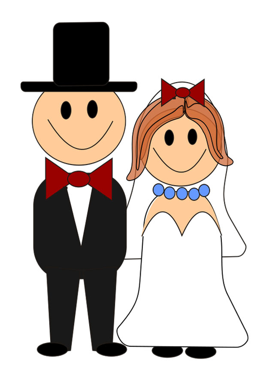 immagine sposo e sposa