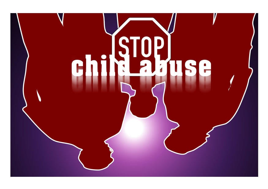 immagine stop agli abusi sui bambini
