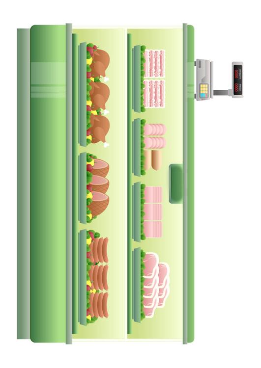 supermercato - banco della carne