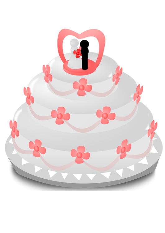 immagine torta di matrimonio