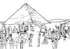 Disegno da colorare turismo - egitto