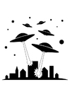 Disegno da colorare ufo