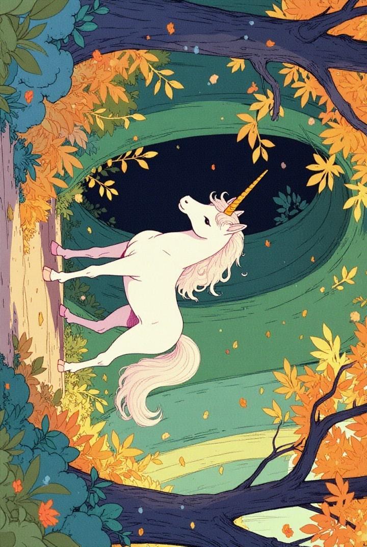 unicorno nella grotta magica