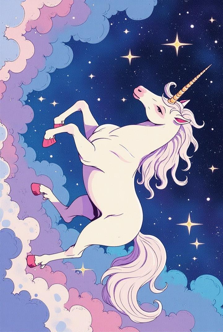 unicorno nella notte