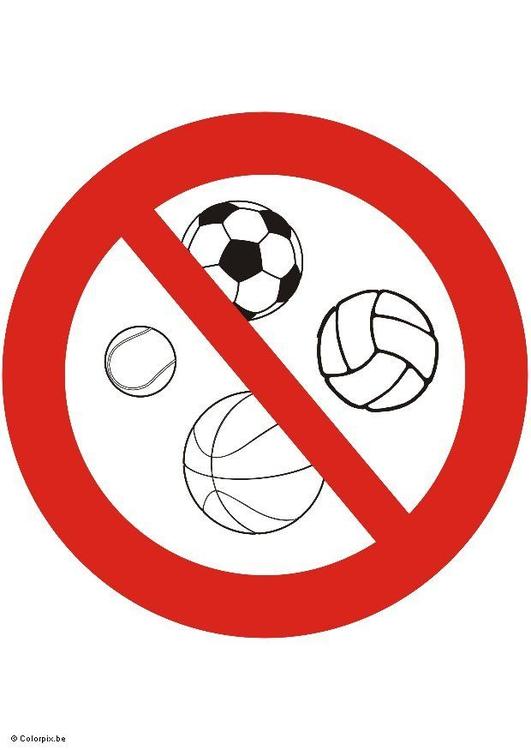 vietato giocare con il pallone