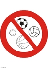 immagini vietato giocare con il pallone