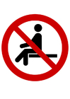 immagini vietato sedersi